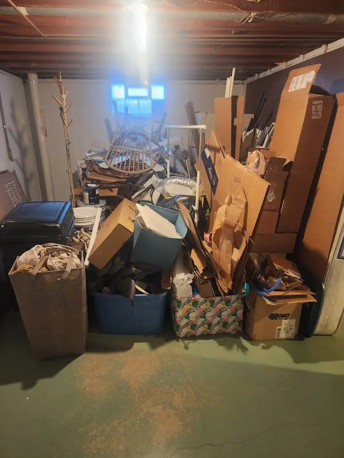 Roll-off dumpster container at job site for Concrete Dumpster Rental in University Place